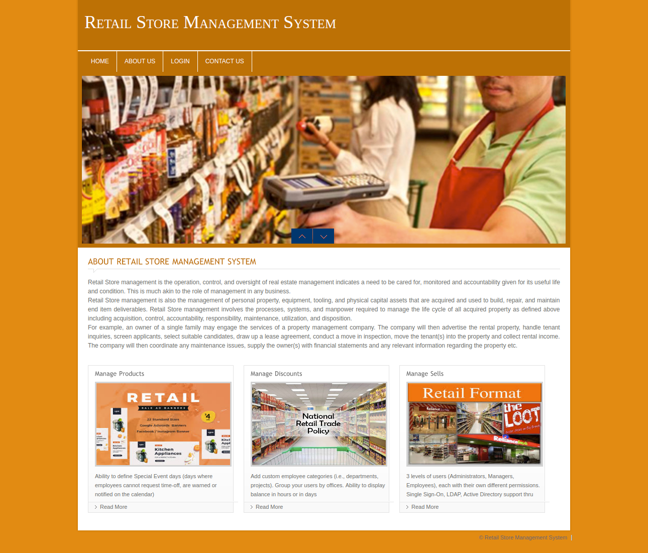 Retail Store Management System- PHP Web Development Mini Project