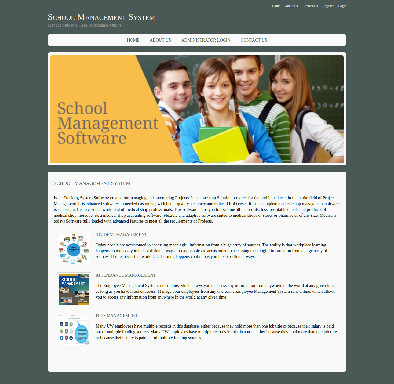 School Management System- Java NetBeans MySQL Mini Project