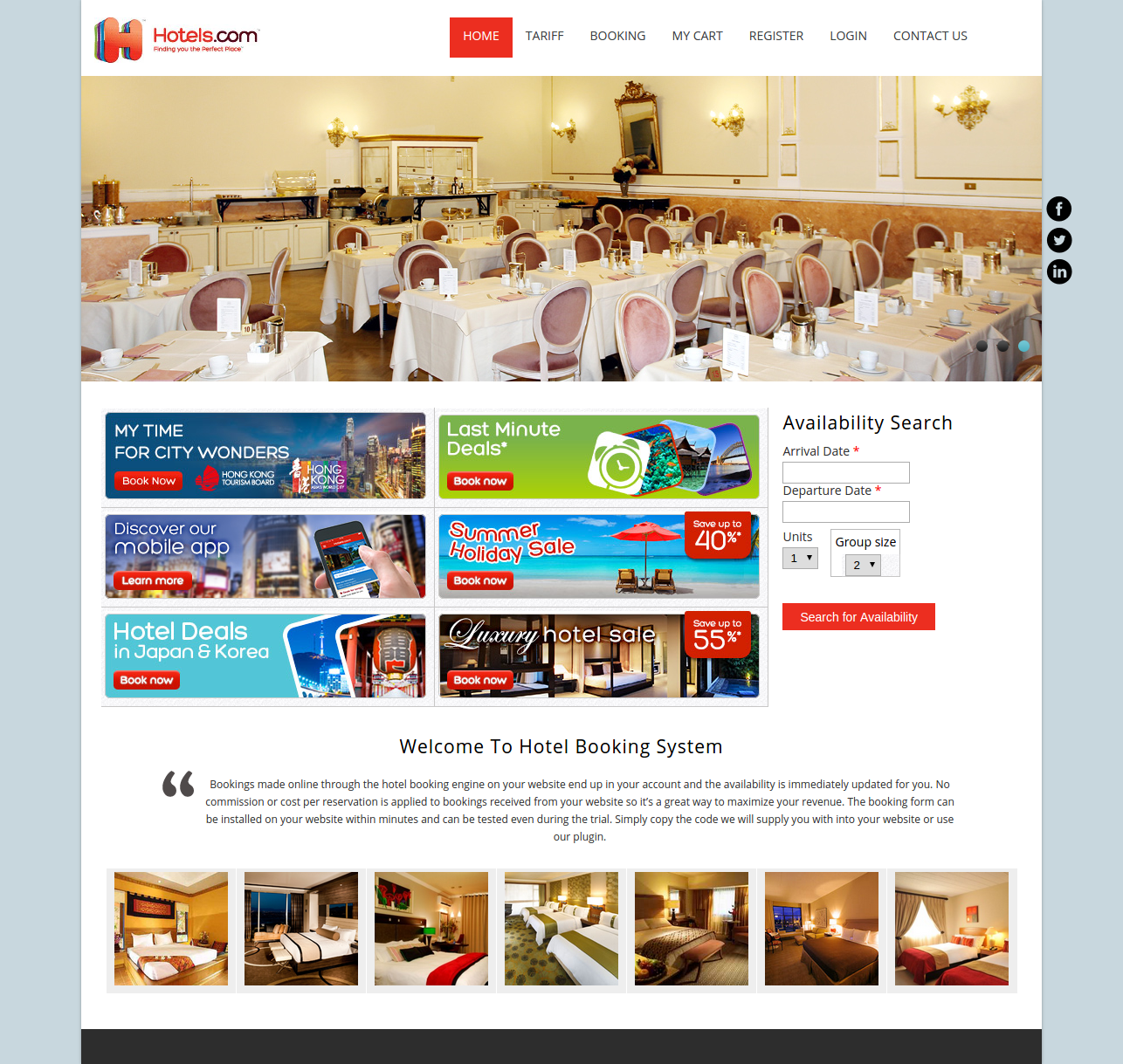 Hotel Booking System- PHP Web Development Project