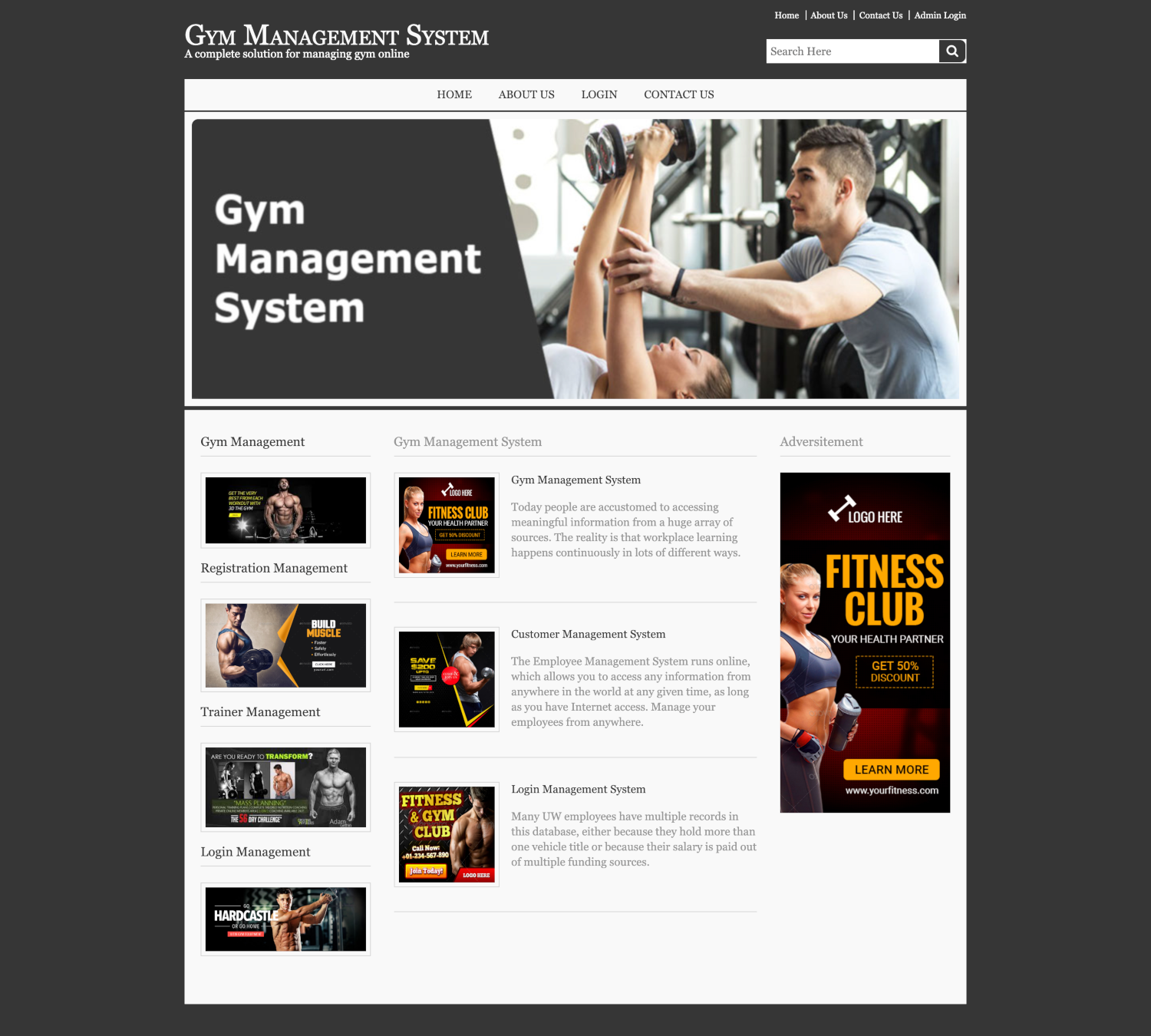 Gym Management System- Java NetBeans MySQL Mini Project