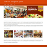 Food Court Management System Report Synopsis Source Code