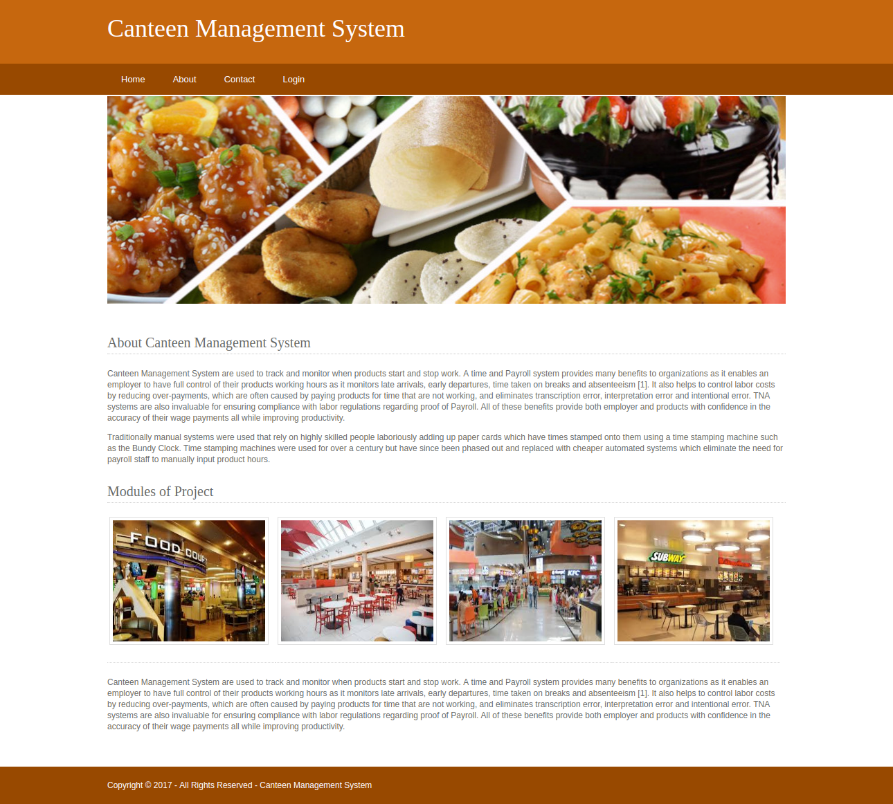 Canteen Management System- Python Django Project