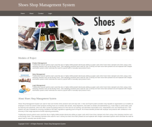 Shoe Shop Management System Report Synopsis Source Code