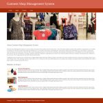 Garment Shop Management System Report Synopsis Source Code