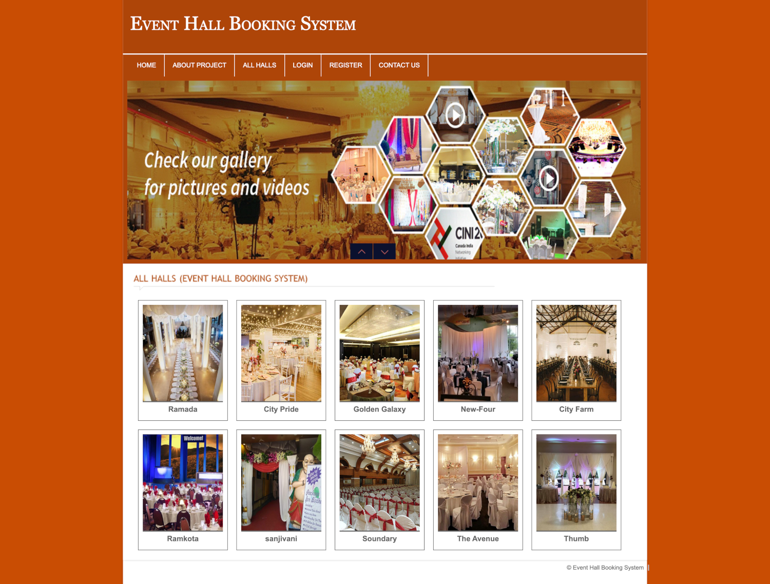 Event Hall Booking System- PHP Web Development Mini Project