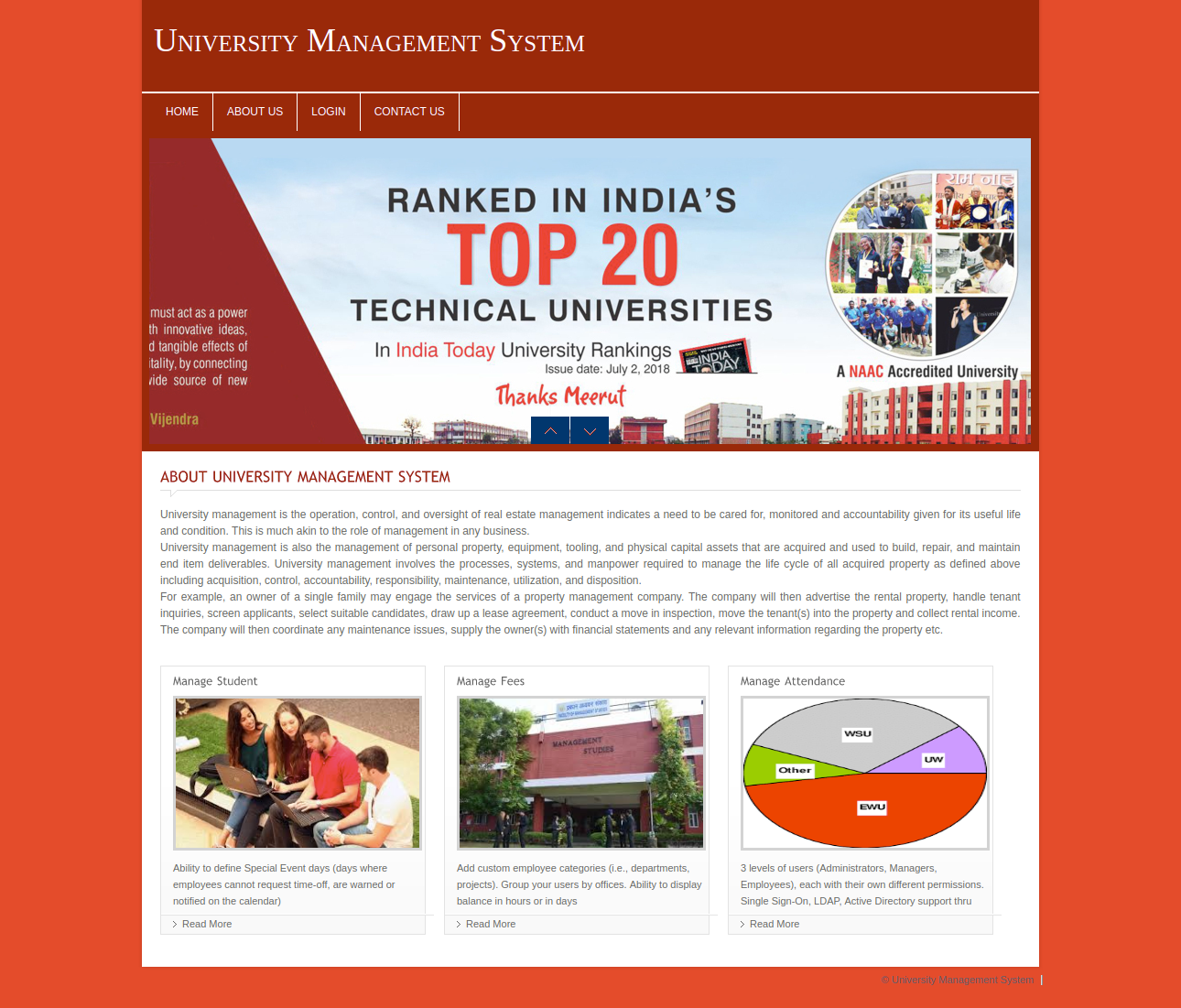 University Management System- PHP Web Development Mini Project