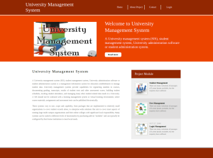 University Management System Report Synopsis Source Code