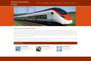 Railway Reservation System Report Synopsis Source Code