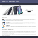 Mobile Shop Management System Report Synopsis Source Code