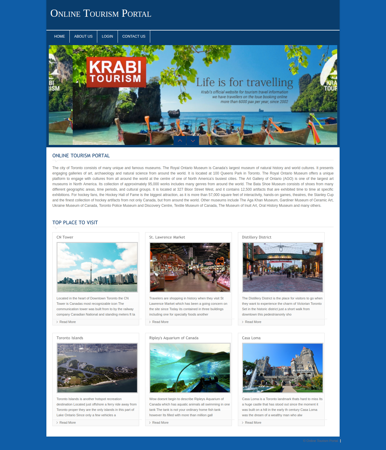 Online Tourism Portal- PHP Web Development Project