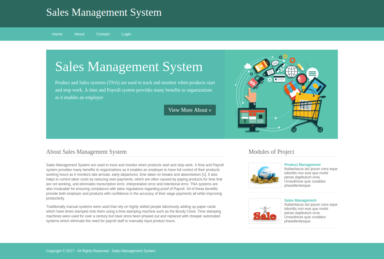 Sales Management System- Python Django Project