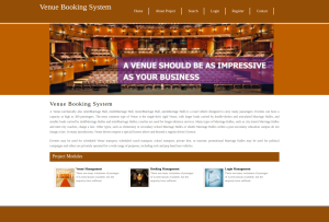 Venue Booking System Report Synopsis Source Code