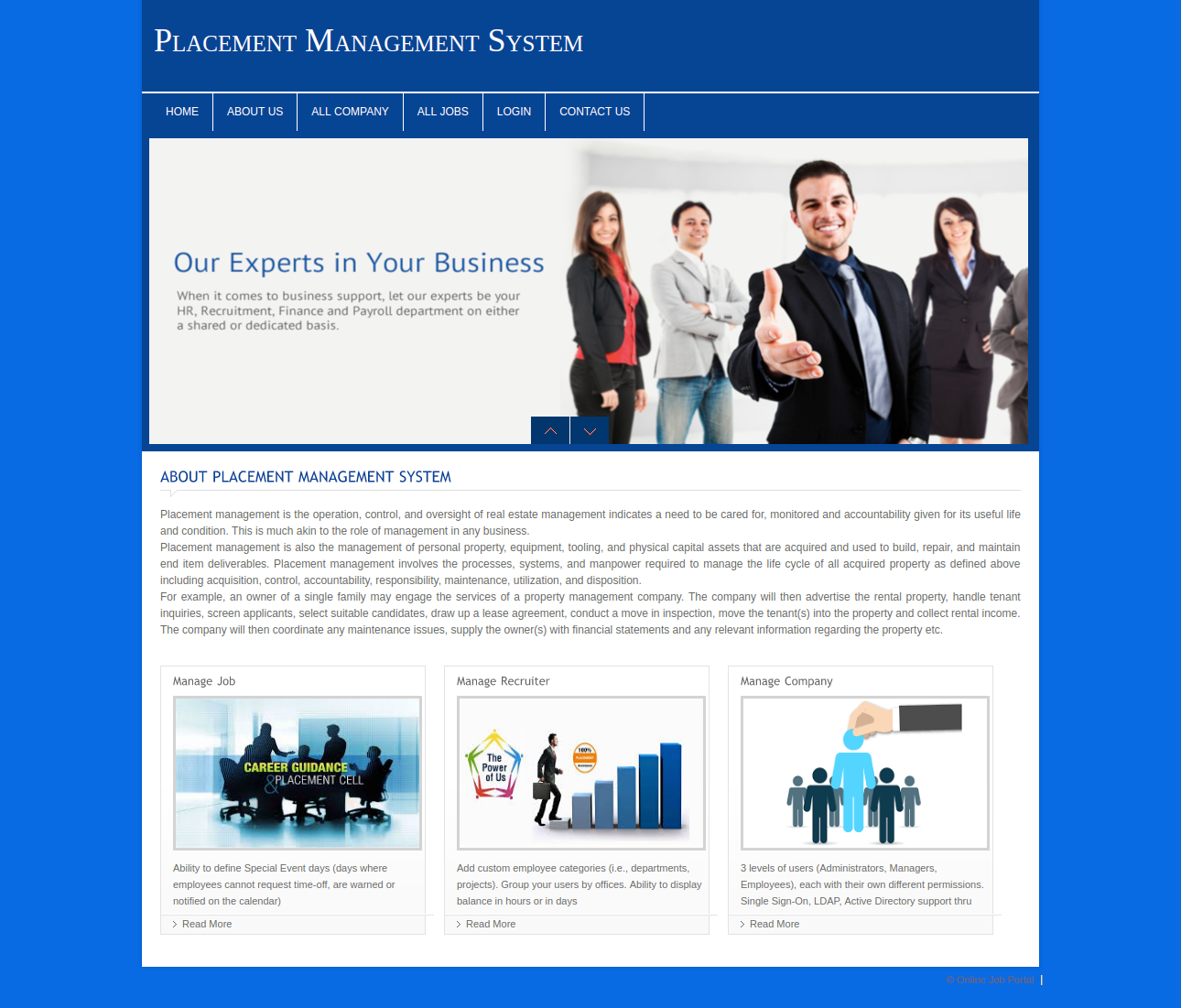 Placement Management System- PHP Web Development Mini Project