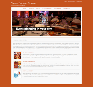 Venue Booking System Report Synopsis Source Code