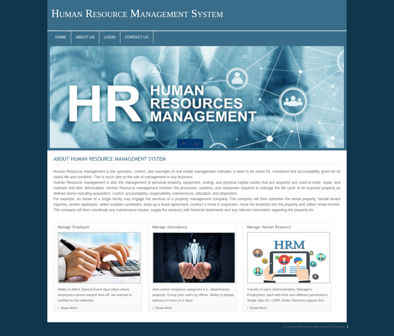 Human Resource Management System- PHP Web Development Mini Project