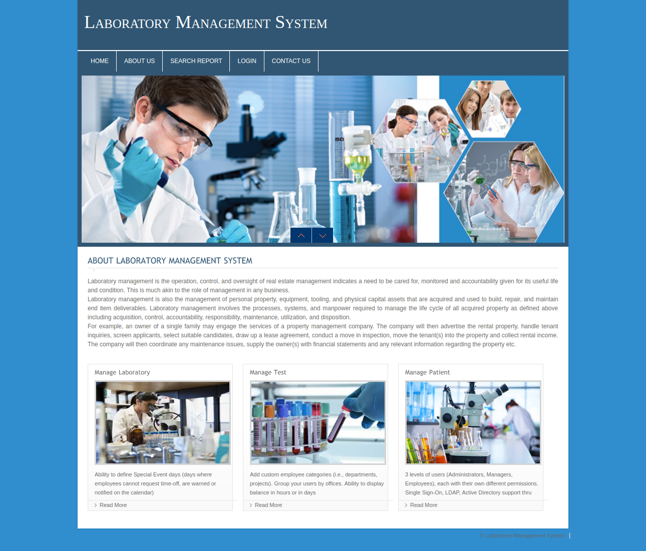 Laboratory Management System- PHP Web Development Project