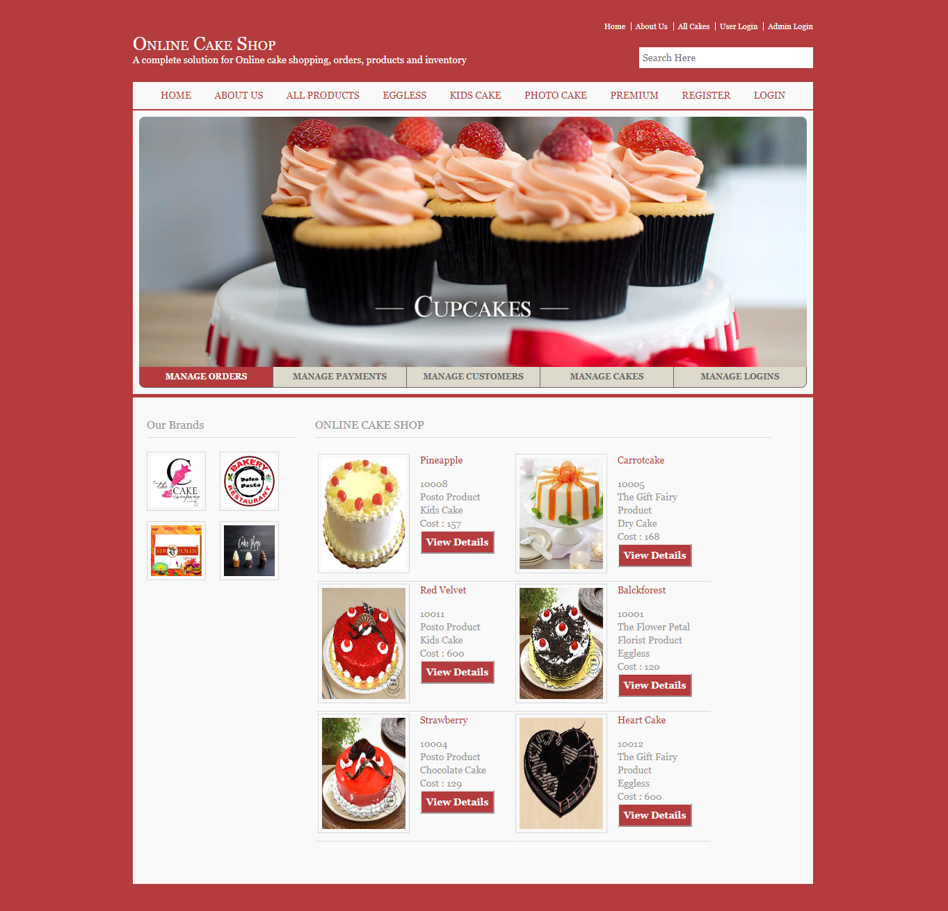 Online Cake Shop