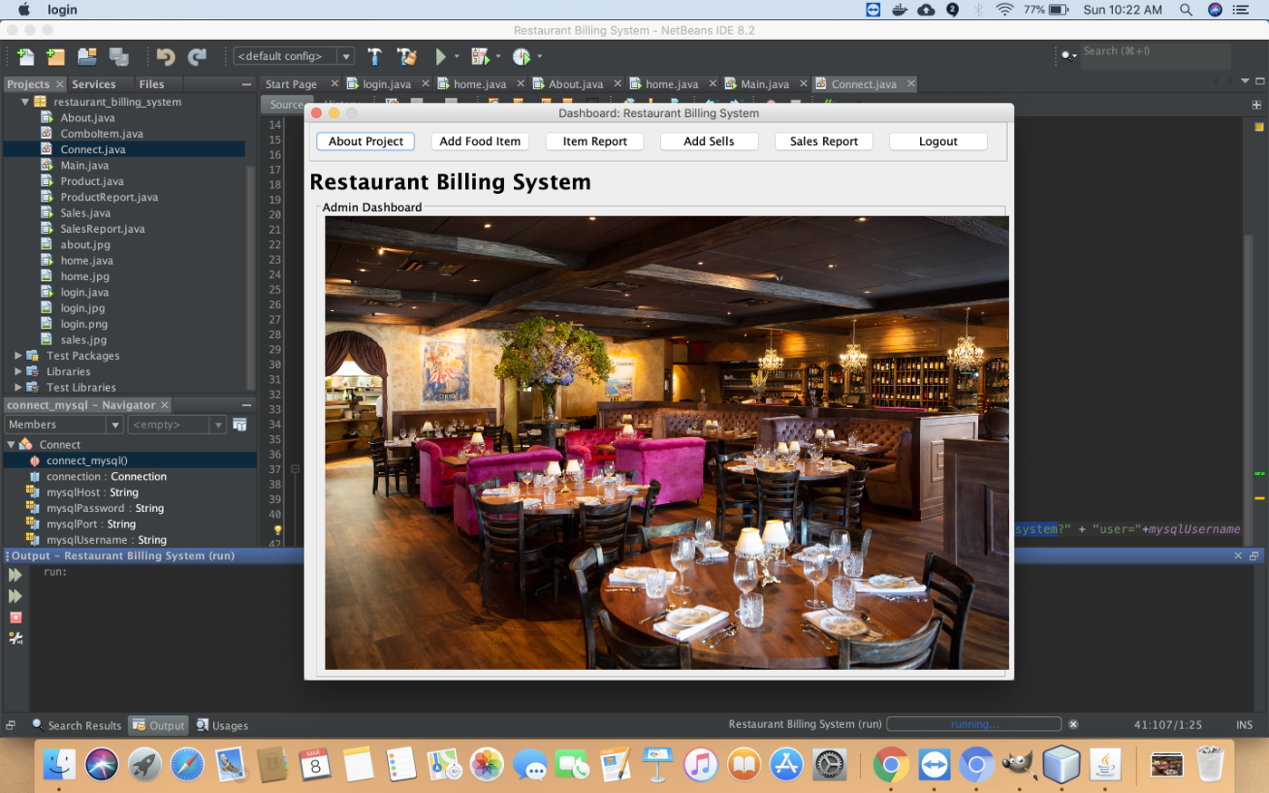 Restaurant Billing System