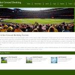 Cricket Ground Booking System Report Synopsis Source Code