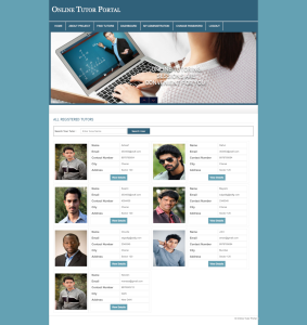 Online Tutor Portal Report Synopsis Source Code