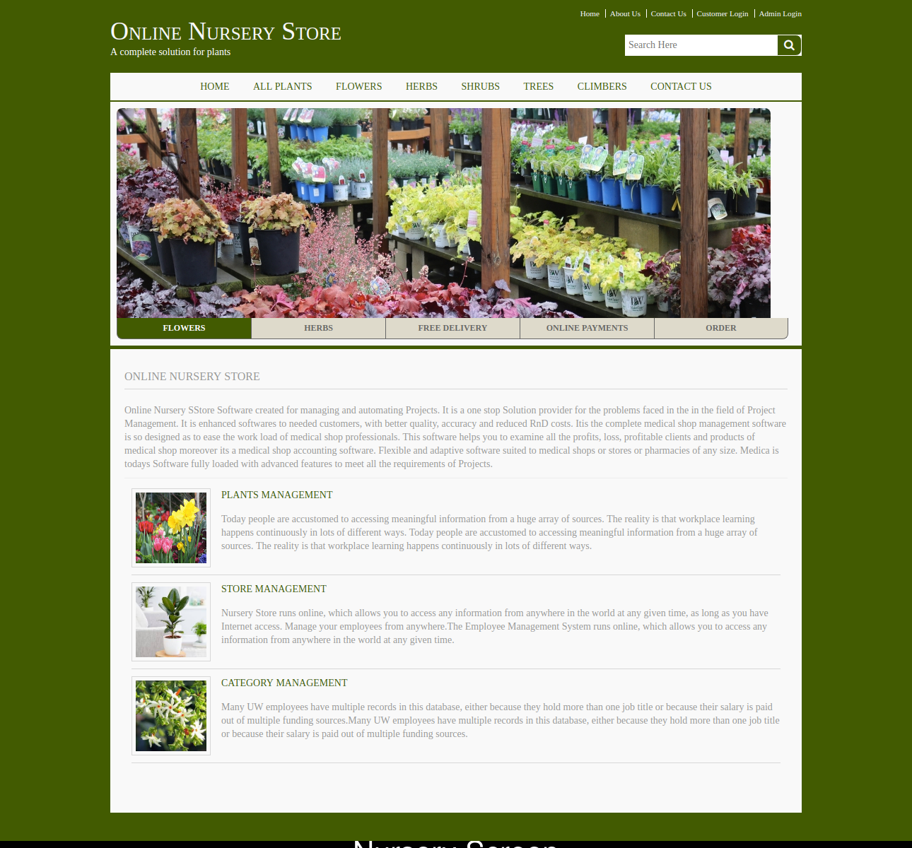 Online Nursery Store- Java NetBeans MySQL Project