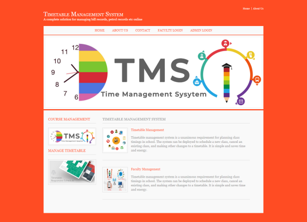 Timetable Management System Report Synopsis Source Code