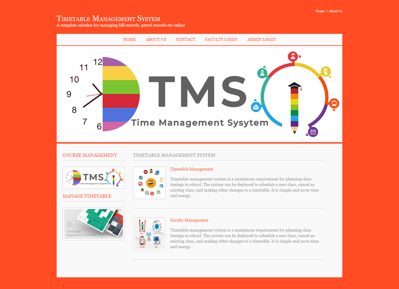 Timetable Management System