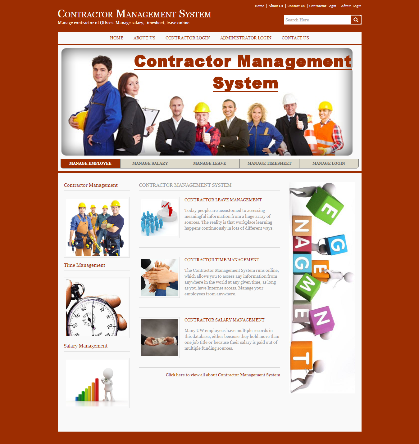 Contractor Management System- Java NetBeans MySQL Project