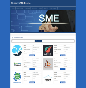 Online SME Portal Report Synopsis Source Code