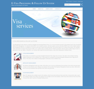 E-Visa Processing And Follow Up System Report Synopsis Source Code