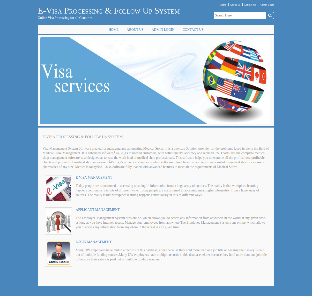 E-Visa Processing And Follow Up System- Java NetBeans MySQL Project