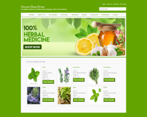 Online Herbs Store Report Synopsis Source Code