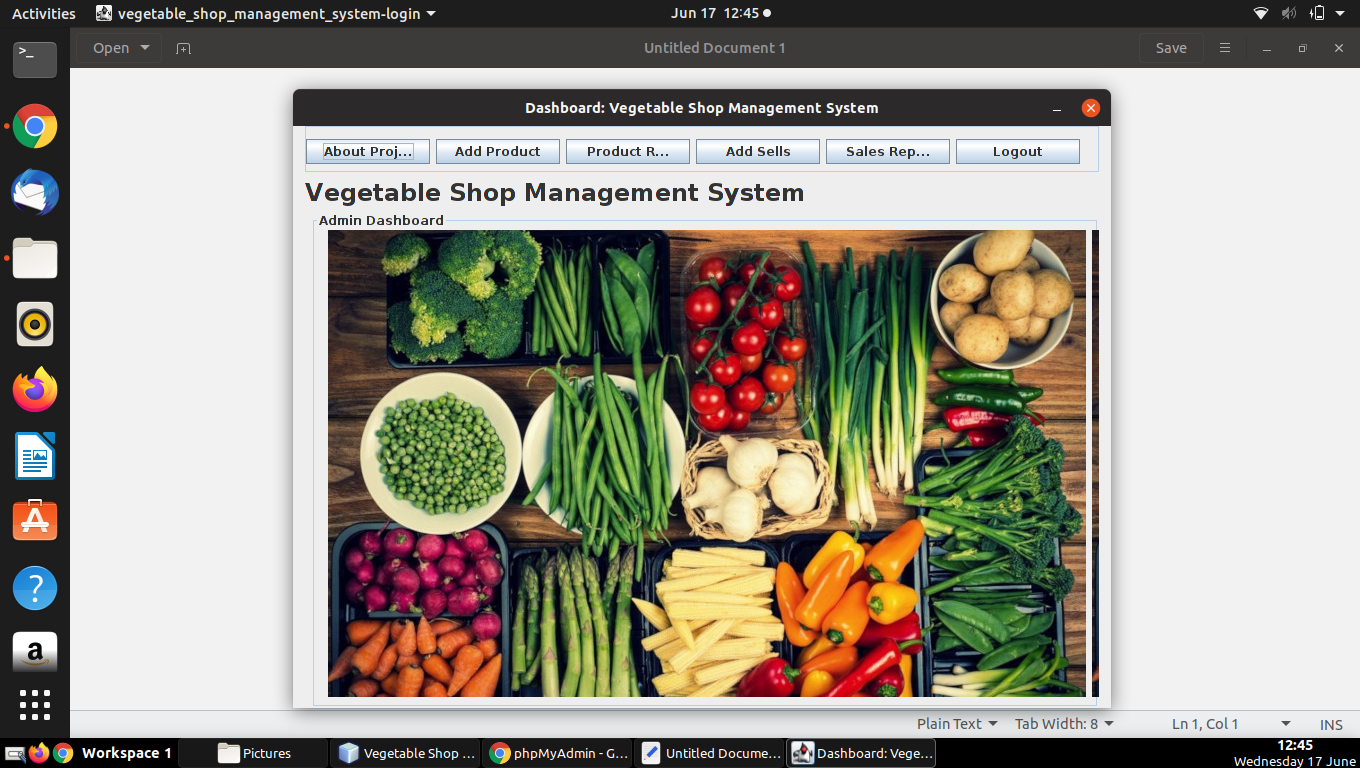 Vegetable Shop Management System