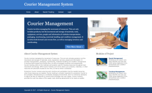 Courier Management System Report Synopsis Source Code