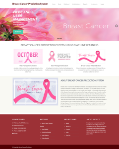 Breast Cancer Prediction System Using Machine Learning Report Synopsis Source Code