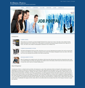 E-Hiring Portal Report Synopsis Source Code