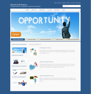 Online Job Portal Report Synopsis Source Code