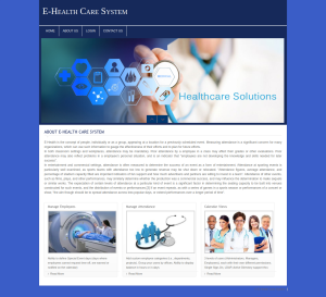 E-Health Care System Report Synopsis Source Code