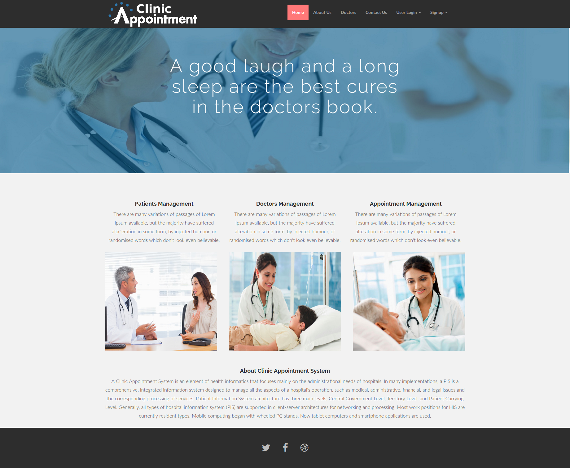 Clinic Appointment System- PHP Web Development Project