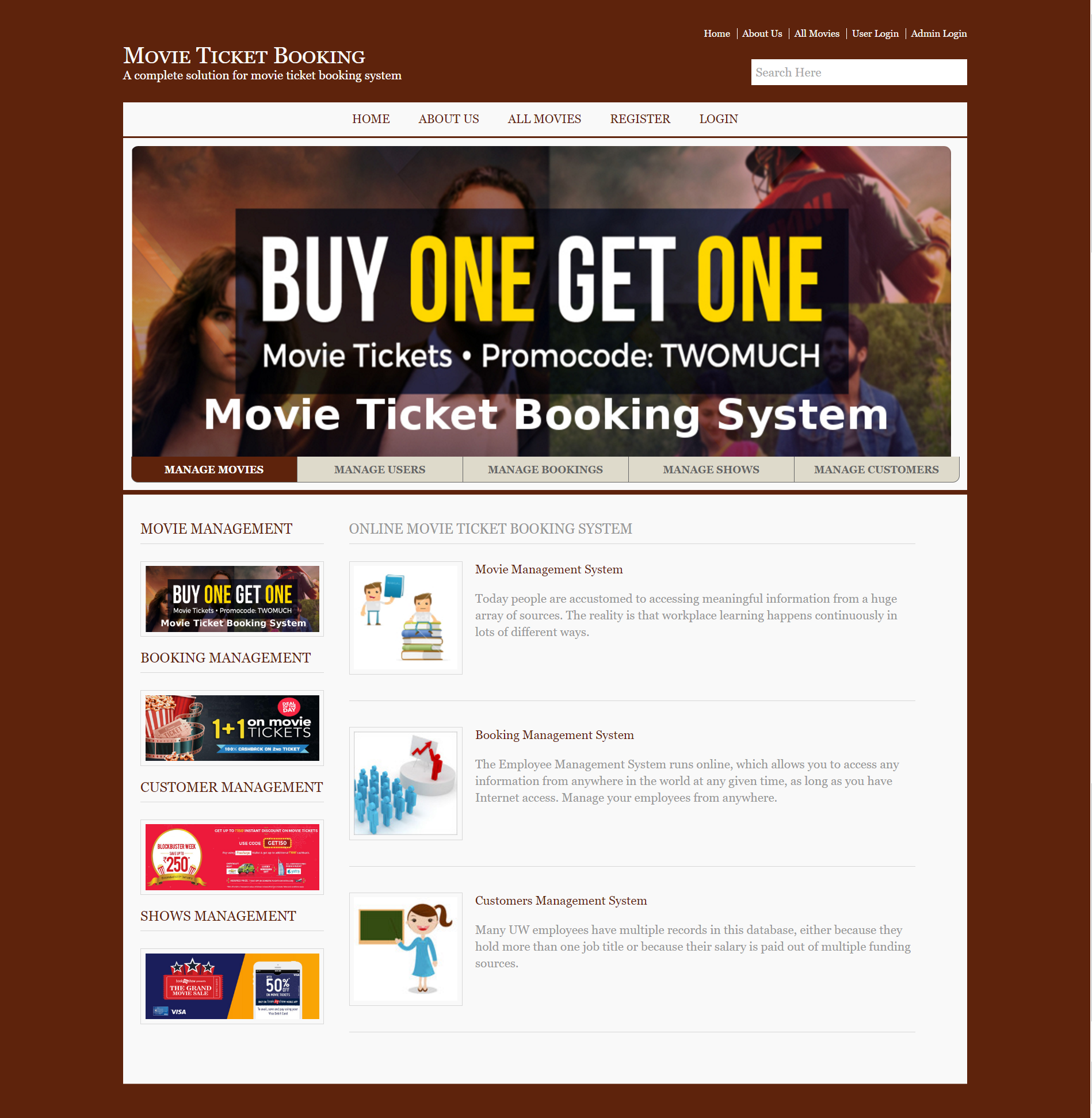 Online Movie Ticket Booking System