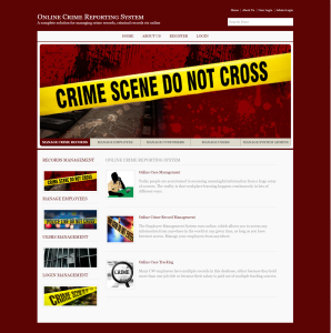 Online Crime Reporting System Report Synopsis Source Code