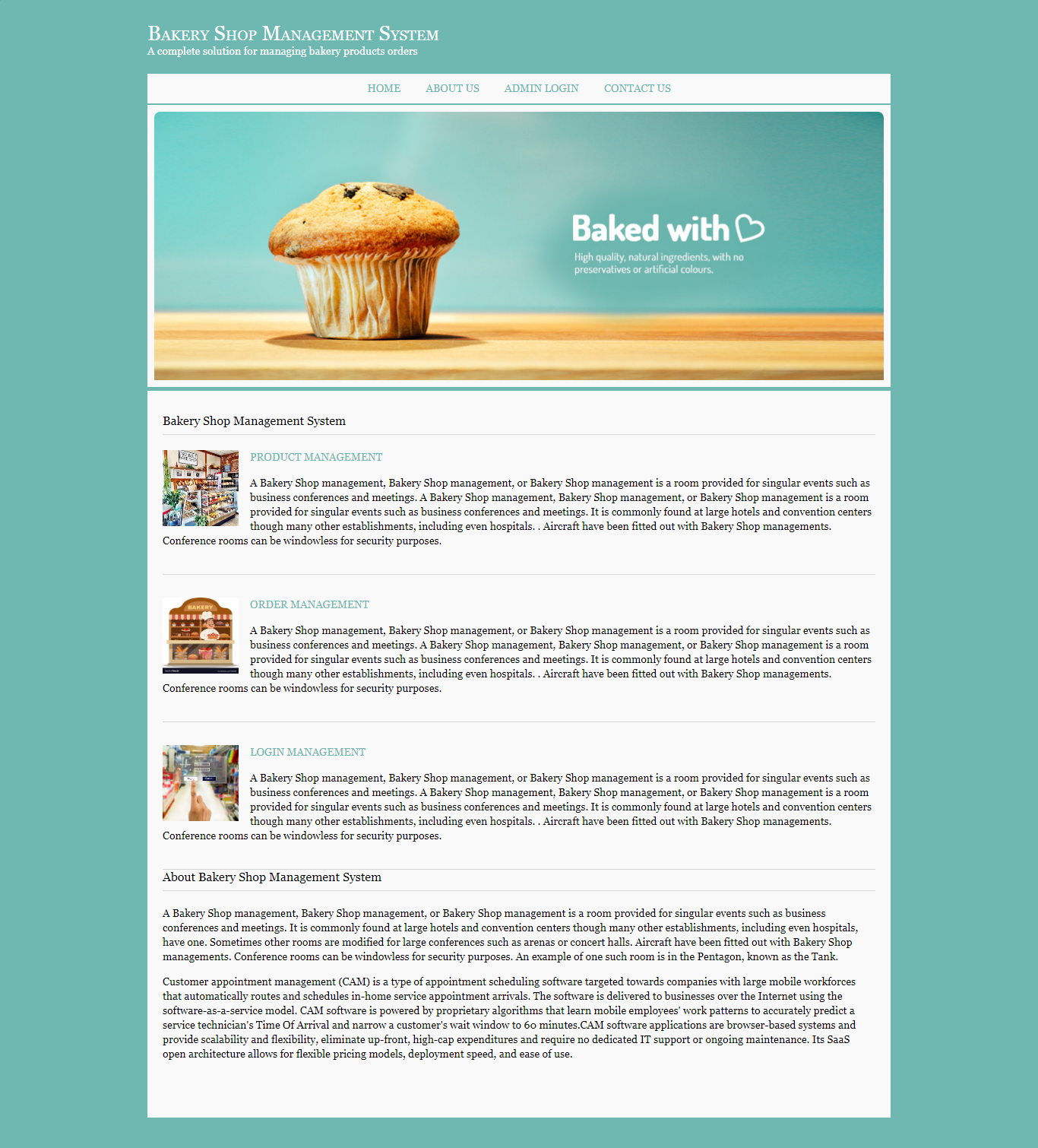 Bakery Shop Management System