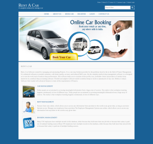 Rent A Car Report Synopsis Source Code