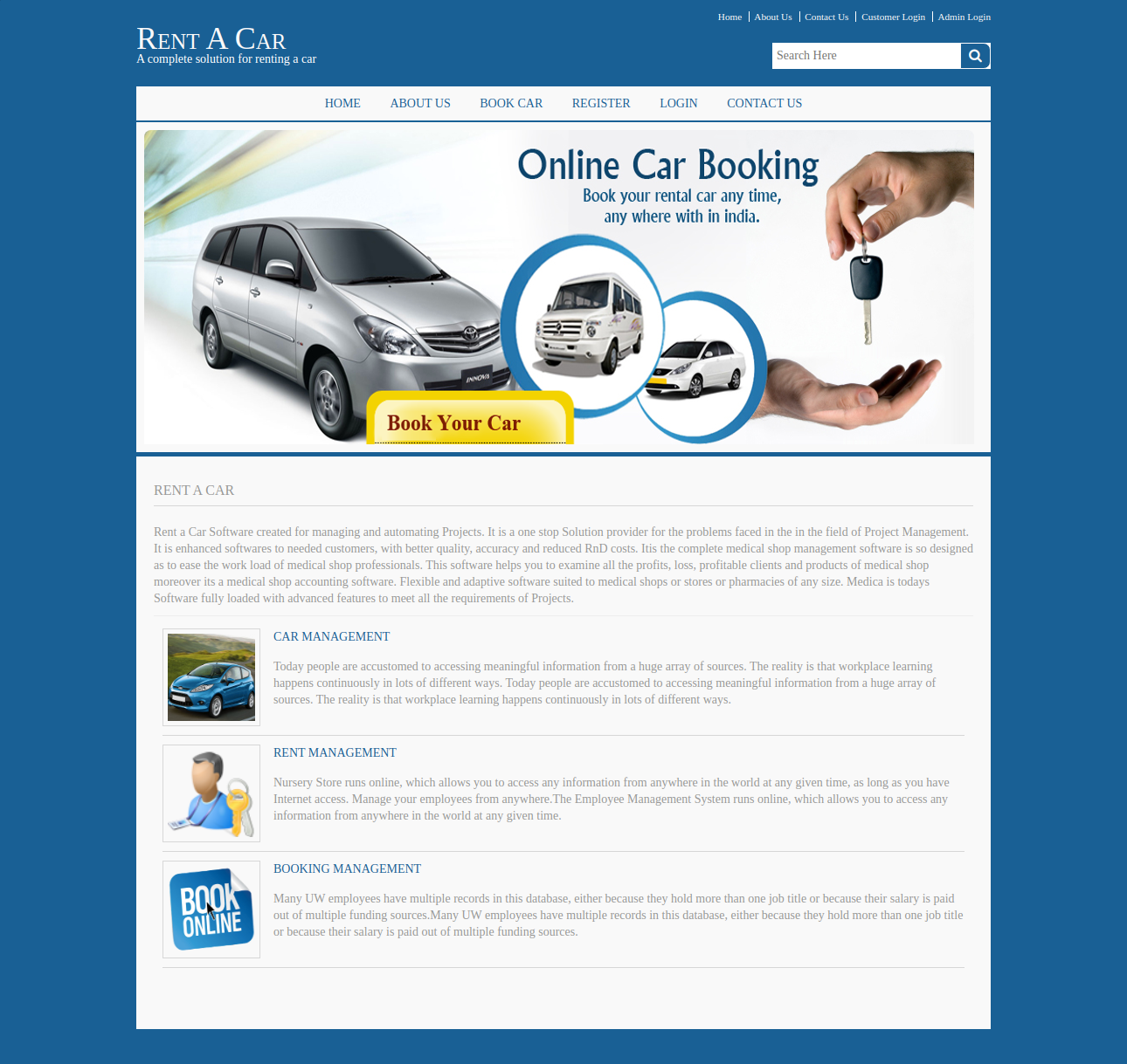 Rent A Car- Java NetBeans MySQL Project