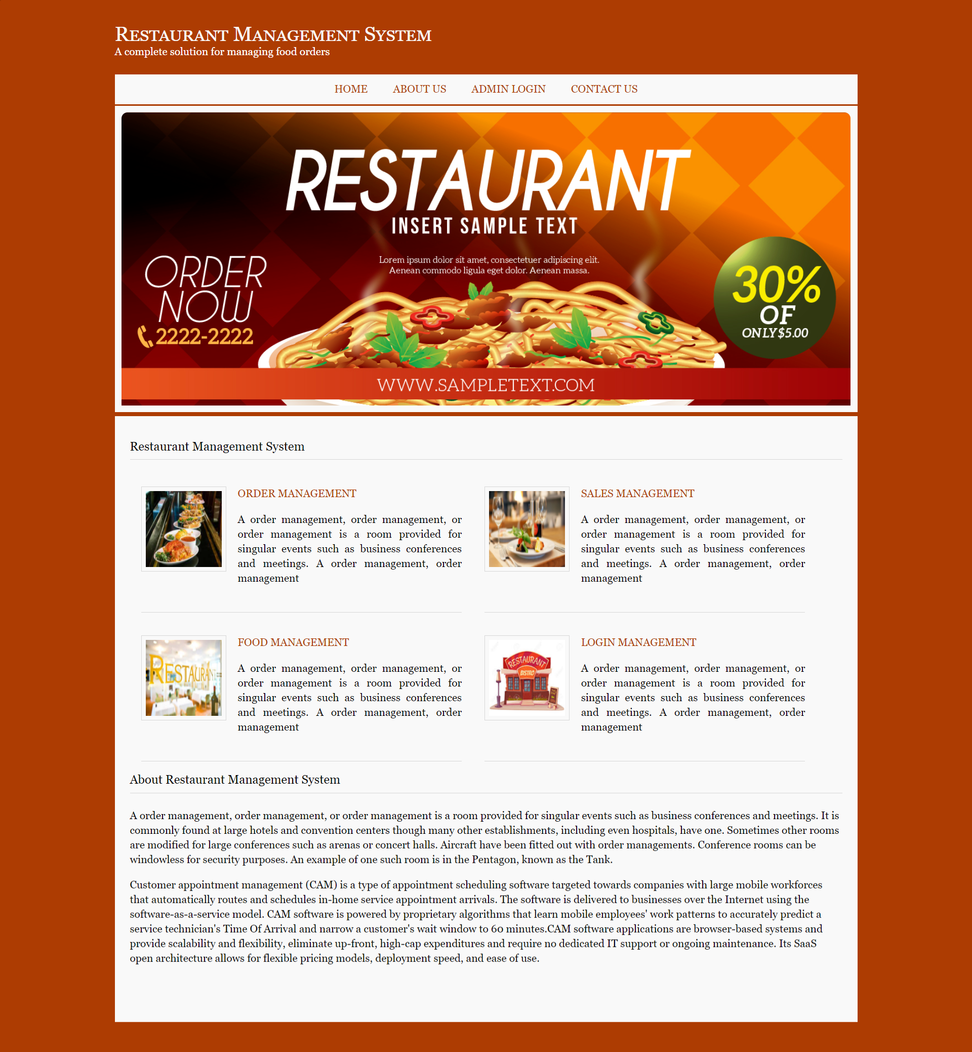 Restaurant Management System