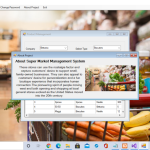 Super Market Management System Report Synopsis Source Code