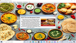 Food Court Management System Report Synopsis Source Code