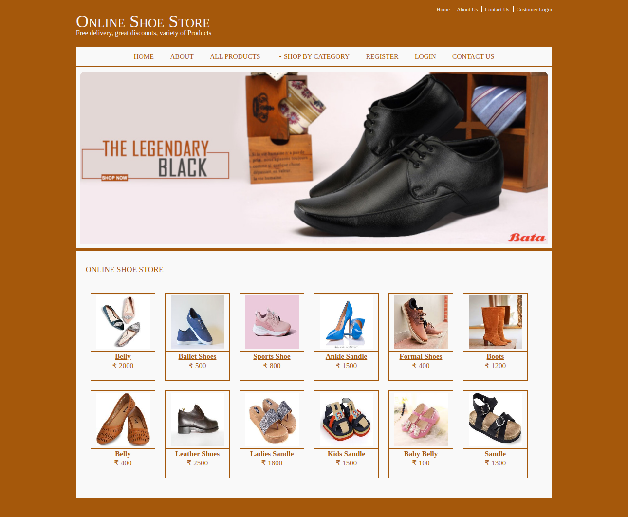 Online Shoe Store- Java NetBeans MySQL Mini Project