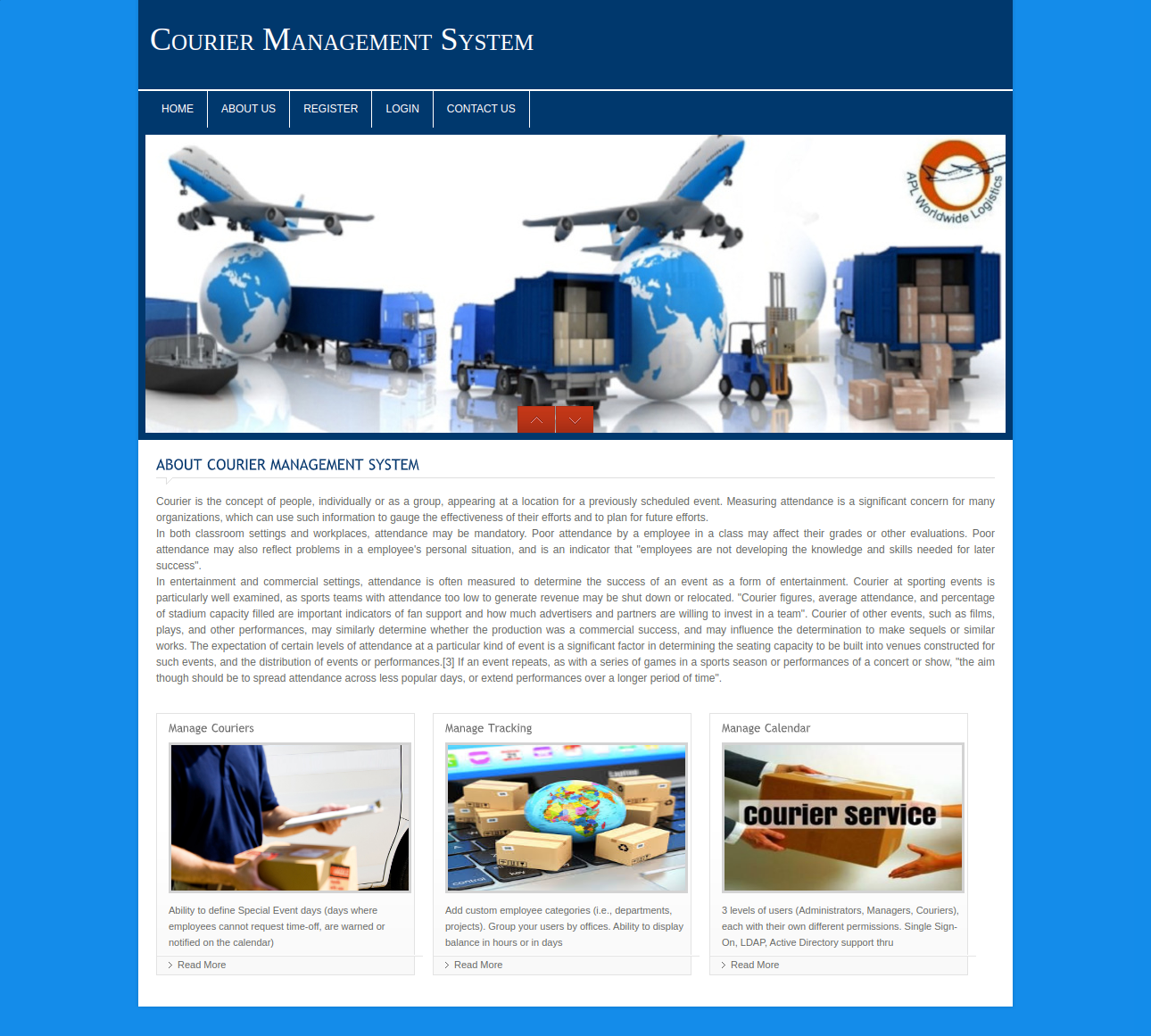 Courier Management System- PHP Web Development Project