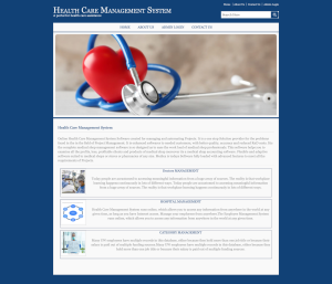 Health Care Management System Report Synopsis Source Code